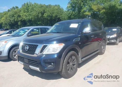 2017 Nissan Armada Platinum z USA, uszkodzony, nr VIN JN8AY2NEXH9706479